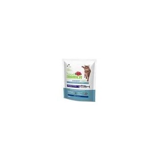 Natural trainer crocchette gatto  Sterilised Exigent 300 Gr Pesce Azzurro