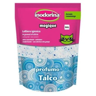 Inodorina Lettiera Cristalli Silicio Talco 16L