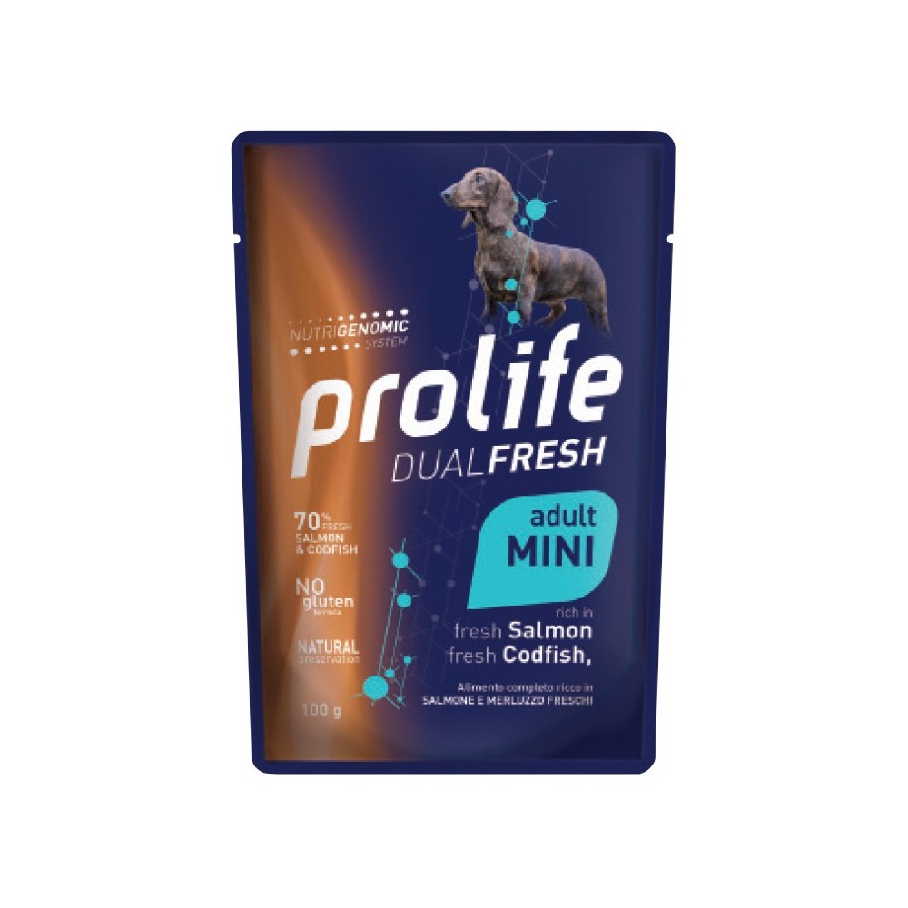 Prolife Adult Cane 100 Gr Salmone/Merluzzo cibo umido