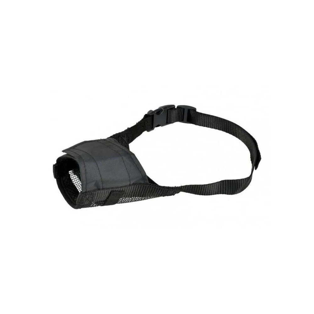 Leo pet Museruola Regolabile  In Nylon XXL  Nero