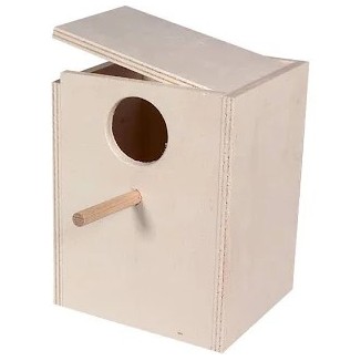 Nido Cocorite Piccolo In Legno 12X12X15Cm