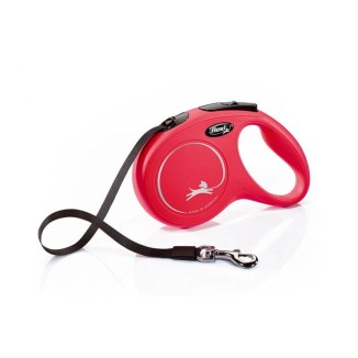Flexi New Classic Fettuccia Rosso M Max 25 Kg