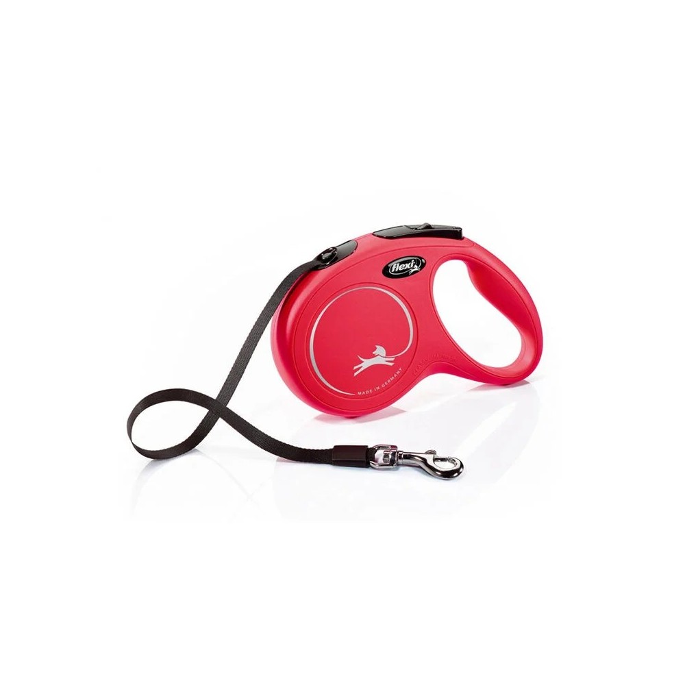 Flexi New Classic Fettuccia Rosso M Max 25 Kg