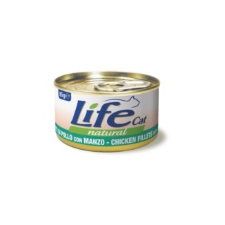 LIFE CAT POLLO CON MANZO 85GR CIBO UMIDO
