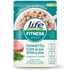 Life Cat Fitness Tonno/Alga Spirulina 70 Gr cibo umido