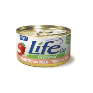 Life Cat Tonnetto/Mela 85 Gr cibo umido