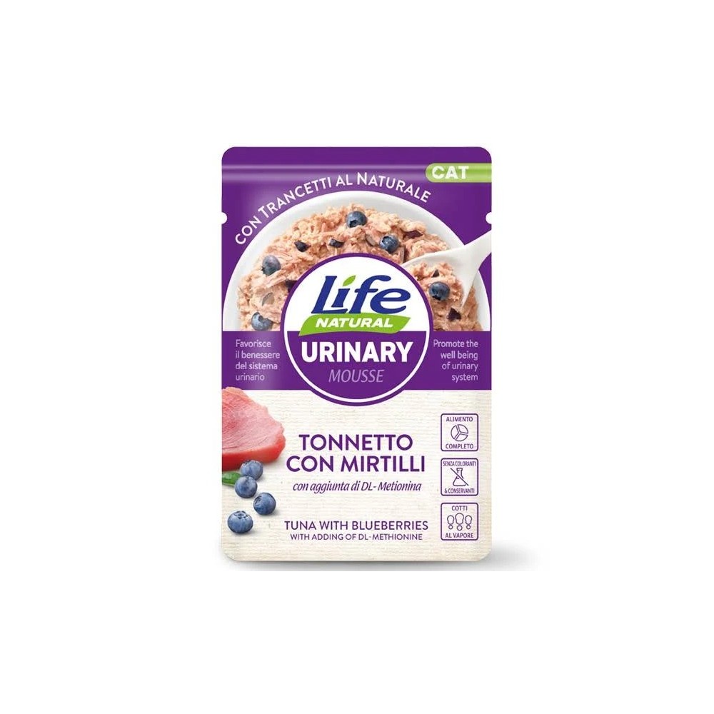 Life Cat Urinary Tonno/Mirtilli 70 Gr cibo umido
