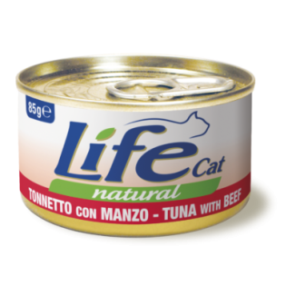 Life Cat Tonno/Manzo 85 Gr cibo umido