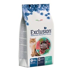 Exclusion  Mediterraneo Mono Noble Grain crocchette gatto Sterilised 12 Kg