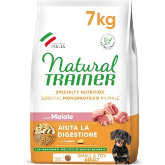 Natural Trainer  crocchette cane Sensitive   No Glutine  Mini Pork 7 Kg