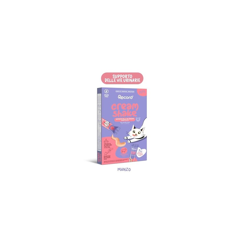 Record Cream Shake Cat Urinary 7X12Gr