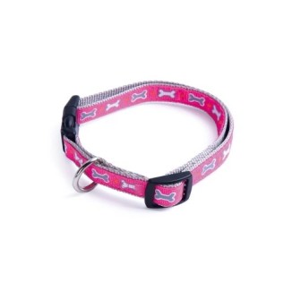 Record Ossicini Collare Nylon Rosa  1,9X35-50 Cm