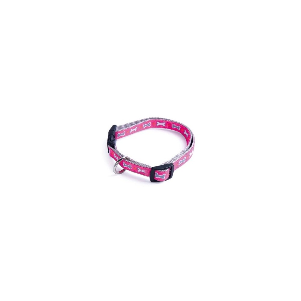 Record Ossicini Collare Nylon Rosa 2,5X40-55 Cm