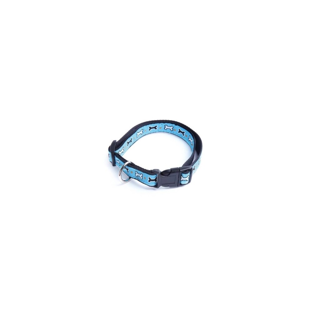 Record Ossicini Collare Nylon Azzurro 2,5X40-55 Cm