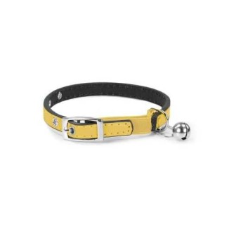 Record Collare Gatto In Pu Giallo 1X20-27,5 Cm