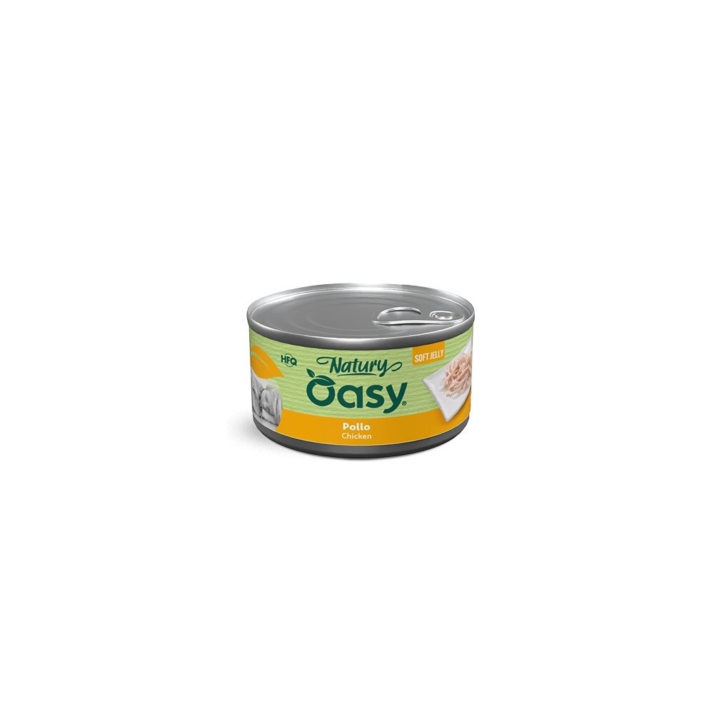 OASY WET CANE  NATURY SOFT JELLY - POLLO LATTINA 150 GR CIBO UMIDO