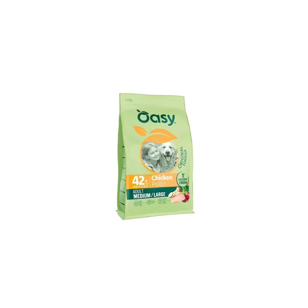OASY DRY DOG ORIGINAL - CROCCHETTE ADULT MEDIUM/LARGE POLLO 10 KG