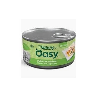 OASY WET DOG NATURY SOFT JELLY - CIBO UMIDO POLLO CON VERDURE LATTINA 150 GR