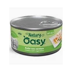 OASY WET DOG NATURY SOFT JELLY - CIBO UMIDO POLLO CON VERDURE LATTINA 150 GR