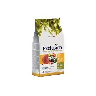 Exclusion crocchette Cane Mediterraneo Monoprotein Adult Small Manzo 7kg