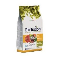 Exclusion crocchette Cane Mediterraneo Monoprotein Adult Small Manzo 7kg