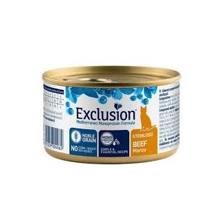 Exclusion Mediterraneo Adult Sterilized Manzo 85g Cibo umido gatto