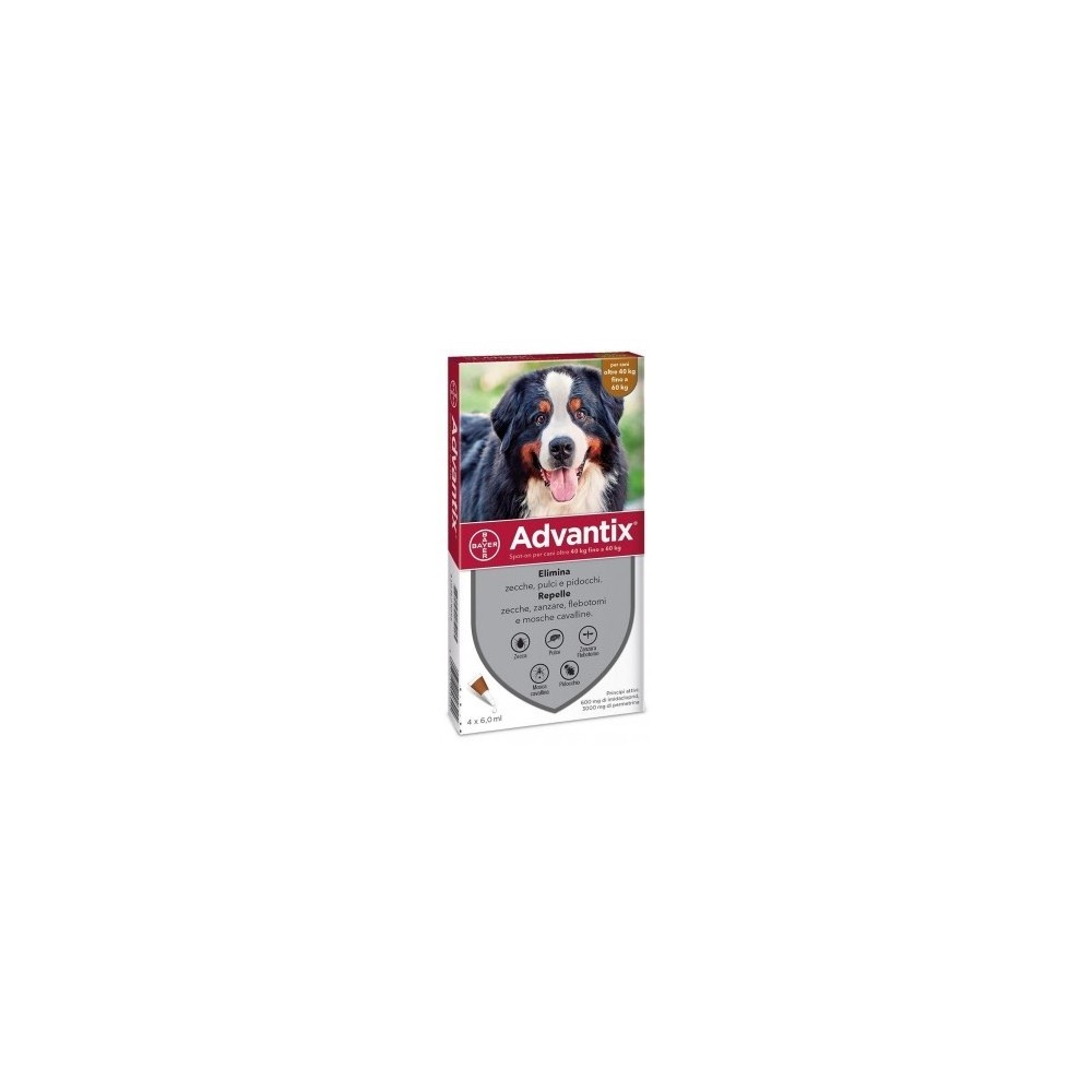 Elanco Advantix Spot-On per cani 40-60 kg 6 PIPETTE