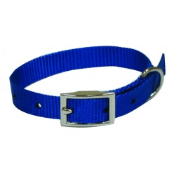 Leo Pet Collare Nylon Blu Cm 55 X 2.0