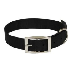 Leo pet Collare Nylon Nero Cm 65 X 2.5