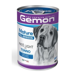 GEMON DOG ADULT PATÈ LIGHT TONNO 400 GR CIBO UMIDO