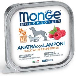 MONGE DOG SOLO ANATRA CON LAMPONI 150 GR CIBO UMIDO