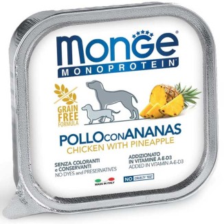Monge Dog Solo Pollo Con Anans 150 Gr Cibo Umido