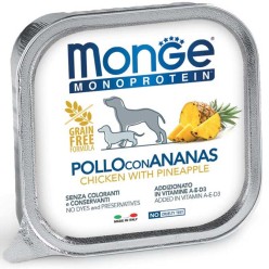Monge Dog Solo Pollo Con Anans 150 Gr Cibo Umido