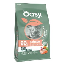 Oasy crocchette  Gatto Sterilised Salmone 1.5 kg