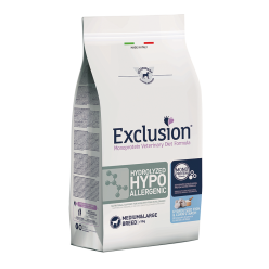 Exclusion Dog Hydrolyzed Hypoallergenic Adult Pesce E Amido Di Mais Kg 12