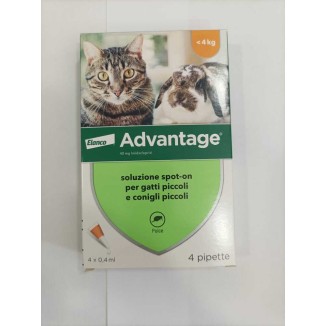 Spot-On per gatti e conigli Fino a 4 kg 4 Fiale