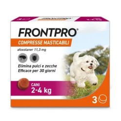 Frontline FRONTPRO compresse masticabili per cani 2-4 kg 3 CPR