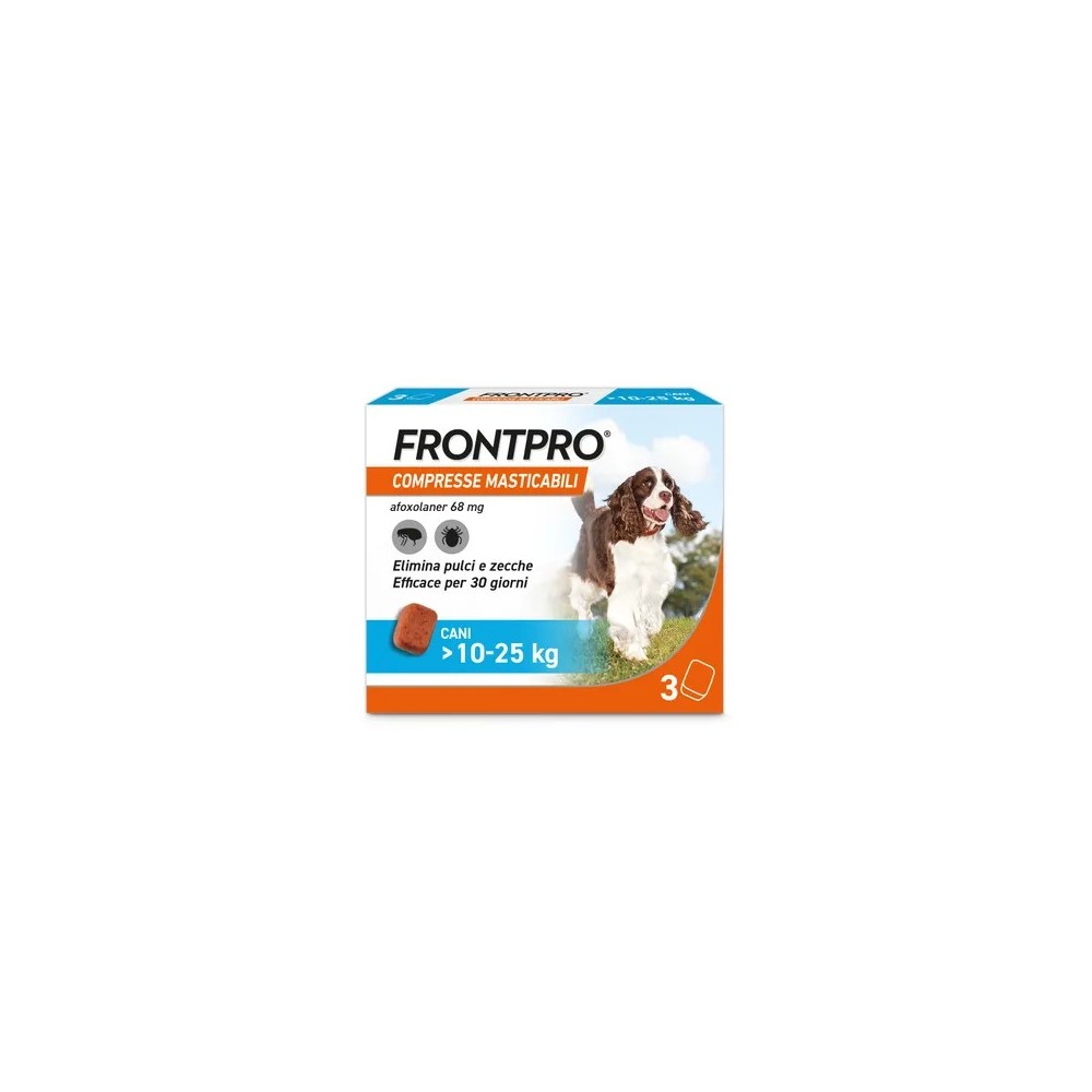 Frontline FRONTPRO compresse masticabili per cani 10-25 kg