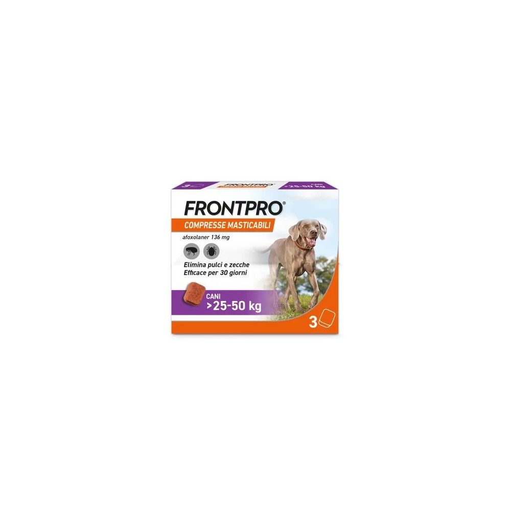 Frontline FRONTPRO compresse masticabili per cani 25-50 kg 3 CPR