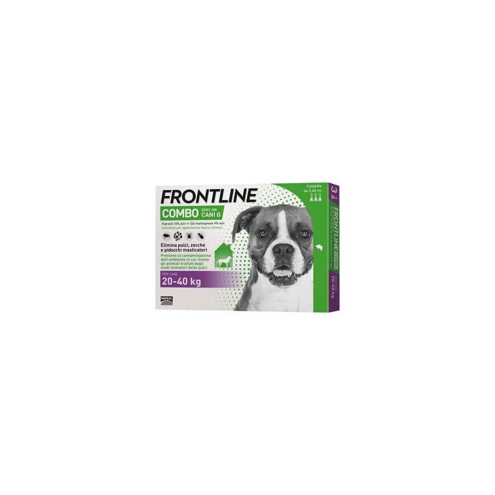 FRONTLINE CANE SPOT ONE  COMBO 20-40 KG 3 PIPETTE