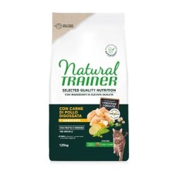 NATURAL TRAINER SELECTED QUALITY NUTRITION NO GRAIN PER GATTI ADULTI STERILIZZATI CON TACCHINO DA 300 GR