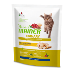 NATURAL TRAINER URINARY PER GATTO ADULTO CON POLLO, SEMI DI LINO E UOVA DA 300G
