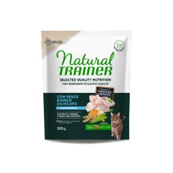 NATURAL TRAINER SELECTED QUALITY NUTRITION PER GATTI ADULTI STERILIZZATI CON PESCE DA 300 GR