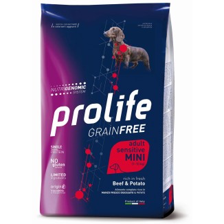 PROLIFE CROCCHETTE GRAIN FREE SENSITIVE MANZO E PATATE 7KG