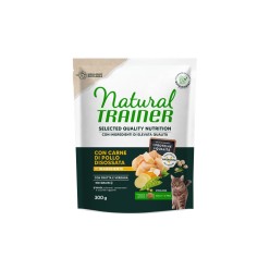 NATURAL TRAINER SELECTED QUALITY NUTRITION NO GRAIN PER GATTI ADULTI STERILIZZATI CON POLLO DA 300 GR