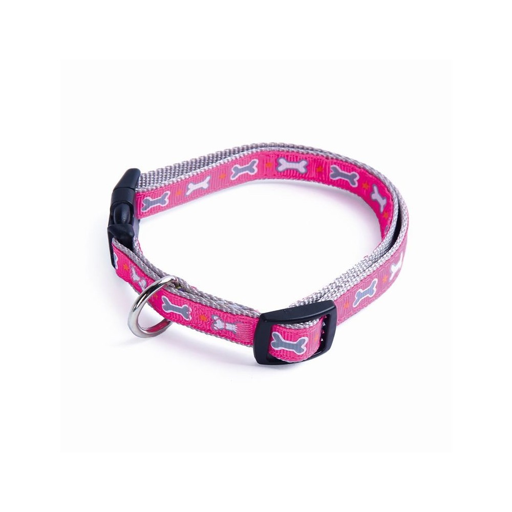 Record Ossicini Collare Nylon Rosa 1,6X30 45 Cm