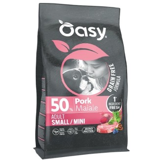 Oasy  Grain Free  Maiale  Crocchette Cane Medium/Large 2 Kg