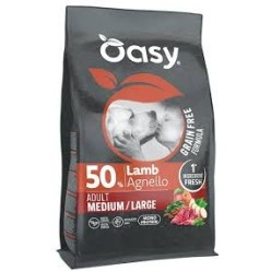 Oasy Dog Crocchette Cane  Grain Free Adult Medium Large Agnello 10 Kg