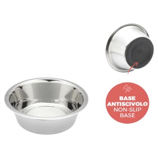 Leopet Ciotola Standard Inox Antiscivolo 900 Ml