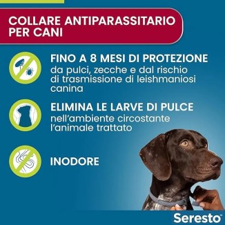 Collare Seresto Antiparassitario Per Cani Fino A 8 Kg